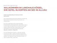 landhaus-koessel.de Webseite Vorschau