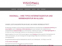 visionall.de Webseite Vorschau