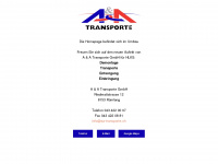 aa-transporte.ch Webseite Vorschau