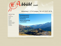 abbuehl-frutigen.ch Webseite Vorschau