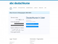 abc-deutschkurse.ch Webseite Vorschau