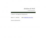 abraham-de-wolf.de Webseite Vorschau