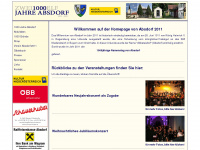 absdorf2011.at Webseite Vorschau
