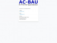 ac-bau.ch Webseite Vorschau