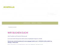 acapellanight.ch Webseite Vorschau