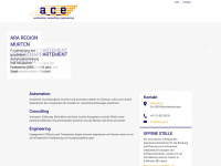 ace-ag.ch Webseite Vorschau