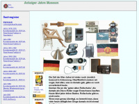 achziger-jahre-museum.de Webseite Vorschau