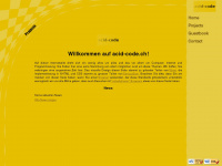 acid-code.ch Webseite Vorschau
