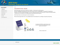 aco-solar.de Webseite Vorschau