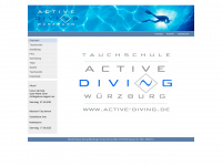 active-diving.de Webseite Vorschau