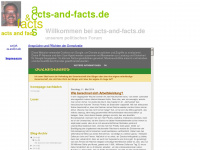 acts-and-facts.de Webseite Vorschau