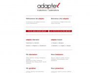 adaptex.ch Webseite Vorschau
