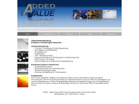 added-value.at Webseite Vorschau