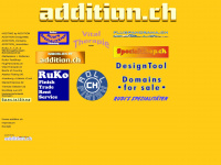 addition.ch Webseite Vorschau