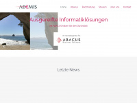 ademis.ch Webseite Vorschau