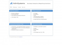 adimsystems.ch Webseite Vorschau