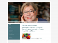 adler-textilatelier.de Webseite Vorschau