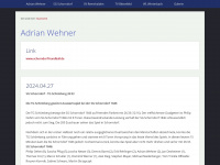 adrian-wehner.de Webseite Vorschau