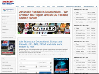 american-football.com Webseite Vorschau