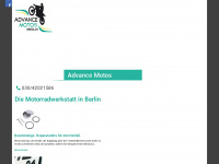 advance-motos.de Webseite Vorschau