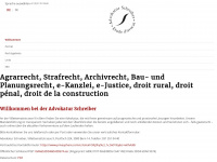 advo-schreiber.ch Webseite Vorschau