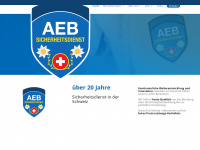 aeb-sicherheitsdienst.ch Webseite Vorschau