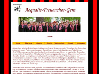 aequalis-frauenchor.de Webseite Vorschau