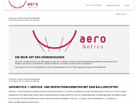 aerobotics.de Webseite Vorschau