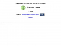 aerzte-und-juristen.de Webseite Vorschau