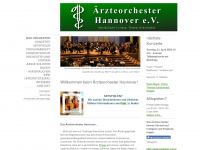aerzteorchester-hannover.de Webseite Vorschau