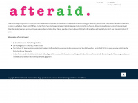 afteraid.de Webseite Vorschau