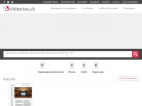 architectes.ch Webseite Vorschau