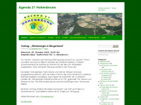 agenda21hohenbrunn.de Webseite Vorschau