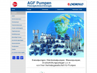 agf-pumpen.de Webseite Vorschau