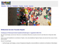 freunde-nepals.de Webseite Vorschau