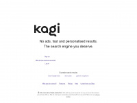 kagi.com Webseite Vorschau