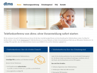 dtms-conference.de Webseite Vorschau