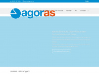 agoras.de Webseite Vorschau