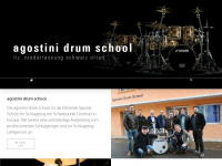 agostinidrumschool.ch Webseite Vorschau