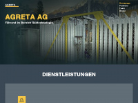 agreta.ch Webseite Vorschau