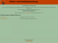 ahnen-und-familienforschung.de Webseite Vorschau