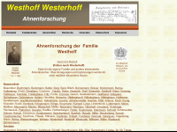 ahnen-westhoff.de Webseite Vorschau