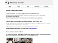 aikido-dojo-muenchen.de Webseite Vorschau