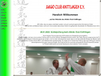 aikido-knittlingen.de Webseite Vorschau