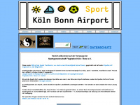 airport-cgn-sport.de Webseite Vorschau