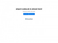 airport-codes.de Webseite Vorschau