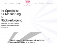 sic-marking.de Webseite Vorschau