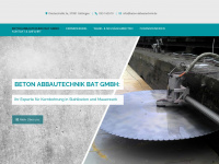 beton-abbautechnik.de Webseite Vorschau
