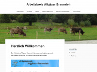 ak-allgaeuer-braunvieh.de Webseite Vorschau
