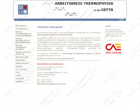 ak-thermophysik.de Webseite Vorschau